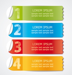 Labels vector image
