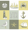 Sea Coast Background vector image