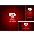 Menus and business cards vector image