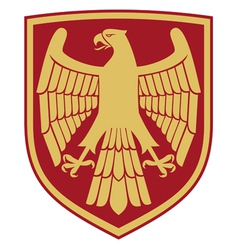 Eagle - coat of arms vector image