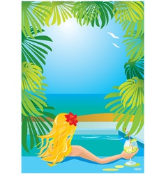 Summer poster vector image