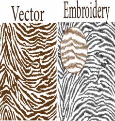 Zebra skin vector image