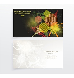 Abstract creative business cards Abstract creative business cards vector image