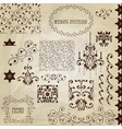 Set vintage design elements vector image