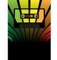 Retro party background vector image