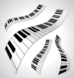 Piano keys vector image