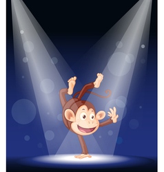 Monkey Stage Performance vector image