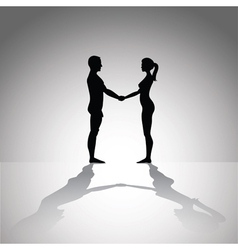 Man and woman vector image