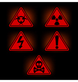 Danger signs vector image