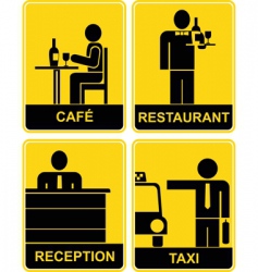 Entertainment signs vector image