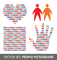 People pictograms vector image