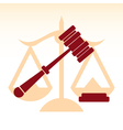 Scale of justice vector image