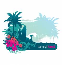 Surfer vector image