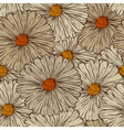 Seamless Pattern with Abstract Flowers vector image
