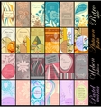 Business cards collection vector image