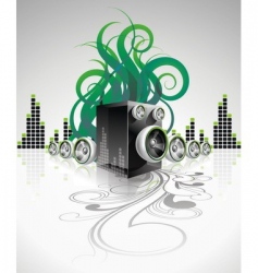 Music background vector image