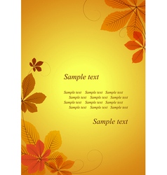 Autumn background vector image