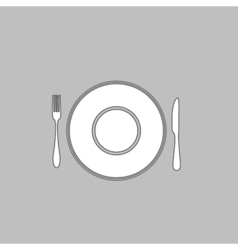 Tableware computer symbol Tableware computer symbol vector image