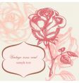 Vintage roses vector image