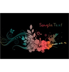 Floral background vector image