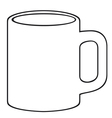 Coffee mug-white cup Coffee mug-white cup vector image