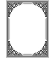 Vintage floral frame vector image