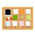 Cork Bulletin Board vector image
