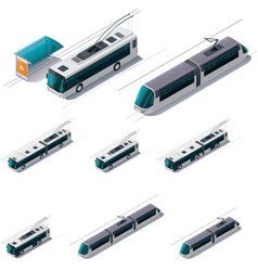 Public electric transport vector image