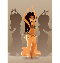 Belly dance vector image