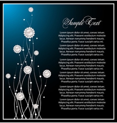 Romantic blue background vector image