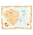 Pirate map vector image