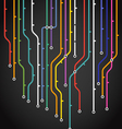 Abstract metro scheme background vector image