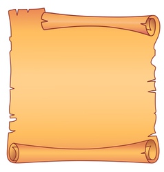 Parchment square scroll vector image