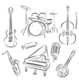 Jazz band set Jazz band set vector image