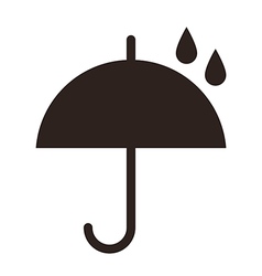 Umbrella with raindrops vector image