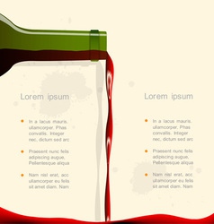 Red wine vector image