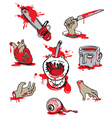 Set of horrors vector image