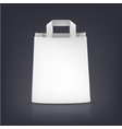 White paper bag on dark White paper bag on dark vector image