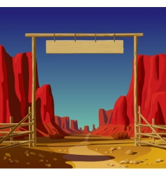 Wild west vector image