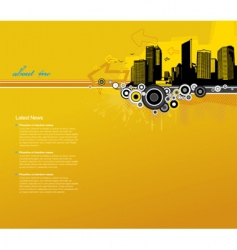 Template with city vector image