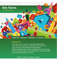 Website template vector image