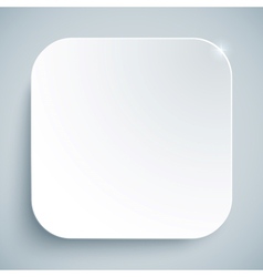 White standard icon empty template vector image