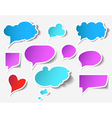 Speech bubbles vector image