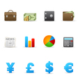 Finance icons vector image
