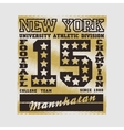 Football New York typography athletic design Football New York typography athletic design vector image