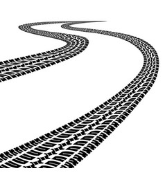 Road with traces vector image