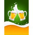 Two beer mugs Two beer mugs vector image