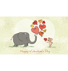 Valentines day background vector image