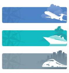 Travel banners vector image