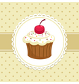 Cupcake vector image
